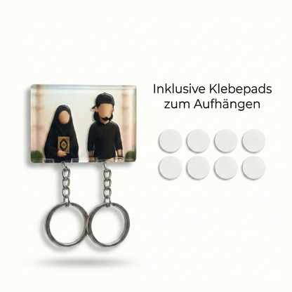 Muslimisches Paar Schlüsselhalter