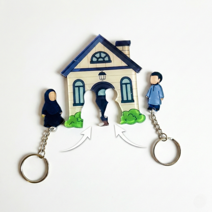 Muslimisches Paar Schlüsselhalter